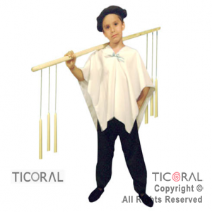 DISFRAZ VENDEDOR AMBULANTE NI�O CAND TALLE 3 x 1